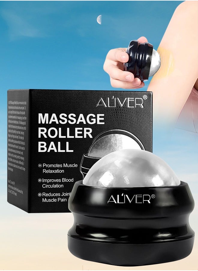 ALIVER Handheld Massage Roller Ball Massage Therapy and Relax Tool for Sore Muscles Joint Pain Relief Relaxing Full Body Deep Tissue Massage  - Image 1