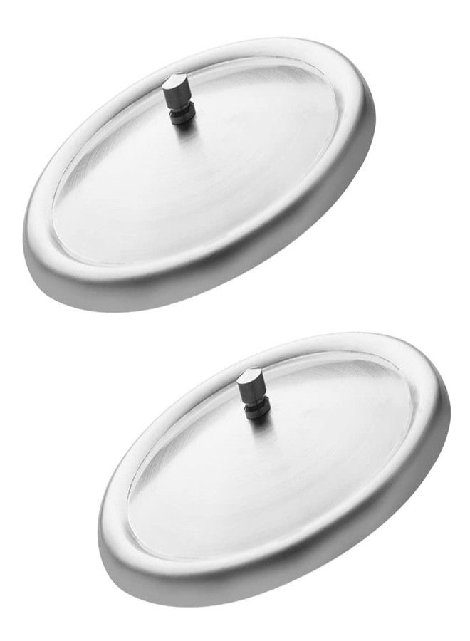 Hemoton 2-Pack Cup Cover Leak-Proof Round Mug Lid 5.51 Inch Water Cup Covers for Coffee Tea Bowls Kitchen Use - Image 1