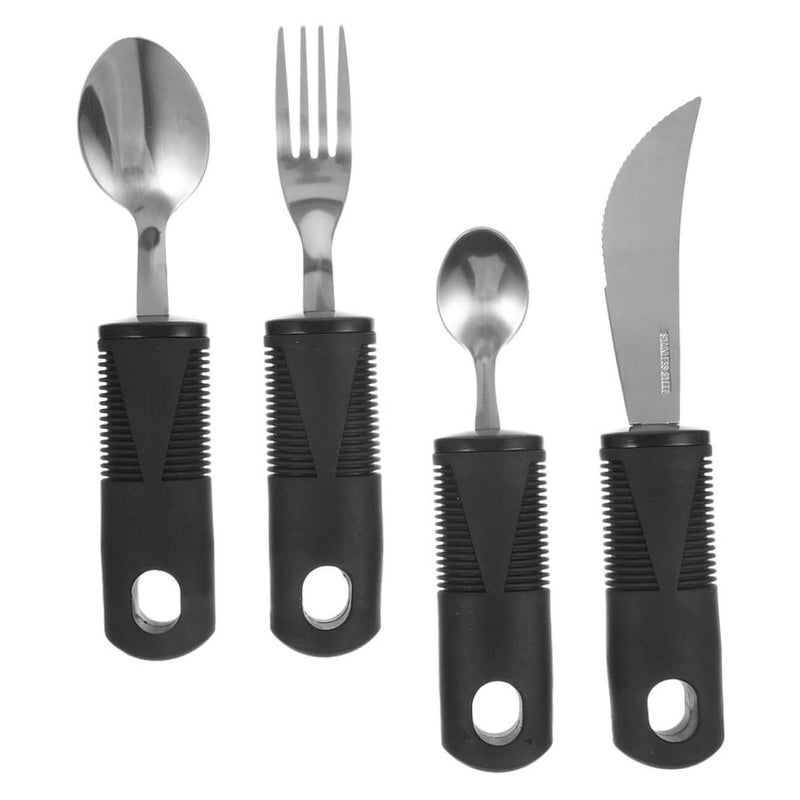 Adaptive Eating Utensils For Elderly And Disabled Assistive Silverware Fork And Spoon - Image 2