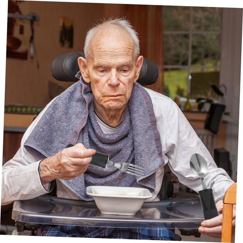 Adaptive Eating Utensils For Elderly And Disabled Assistive Silverware Fork And Spoon - Image 5