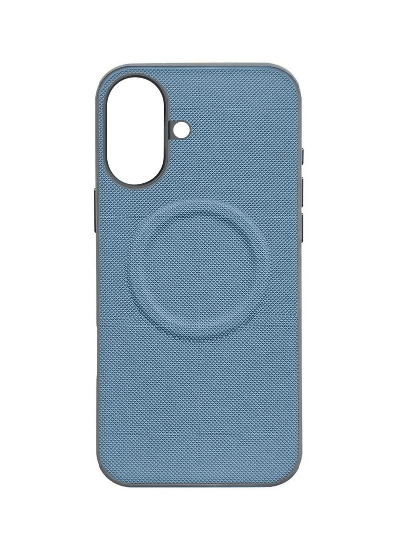 Wtech Apple iPhone 17 5G 2025 Luxury High Quality Magnetic Silicone Sides Case Cover (MCRPSN) - Sky Blue - Image 2