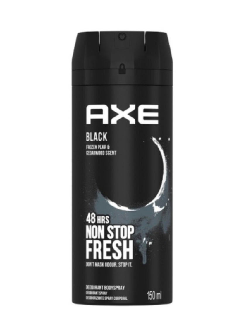 Axe Black Frozen Pear And Cedarwood Scent 150ml  - Image 1