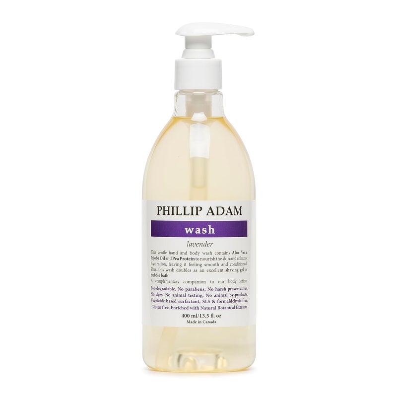Phillip Adam Lavender Hand and Body Wash with Aloe Vera and Jojoba Oil  Gentle Moisturizing Sulfate Free  135 Fl Oz