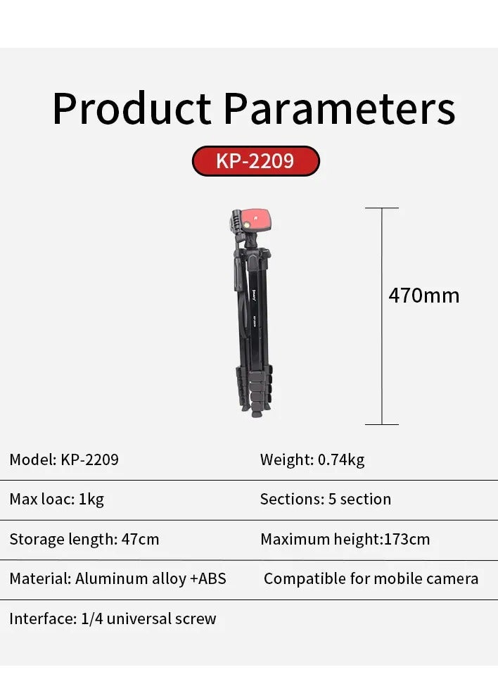 Jmary KP-2209 Overhead Tripod for camera & mobile - Image 3