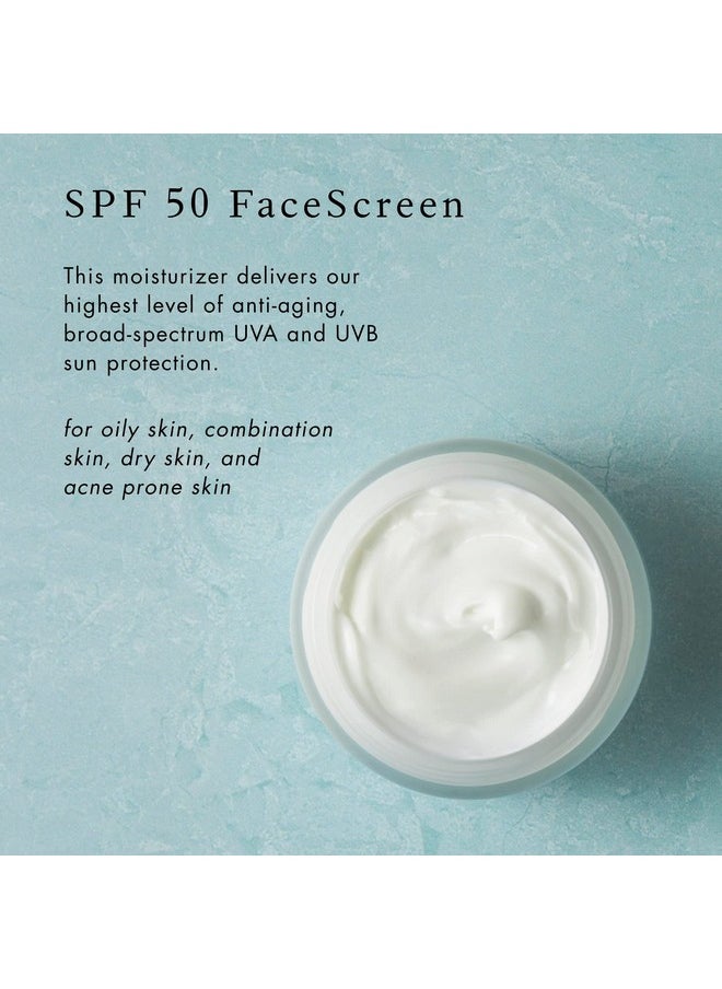 Bioelements Spf 50 Facescreen 2.3 Oz Antioxidant Broadspectrum Spf 50 Sunscreen Moisturizer For All Skin Types Vegan Gluten Free Never Tested On Animals  - Image 2