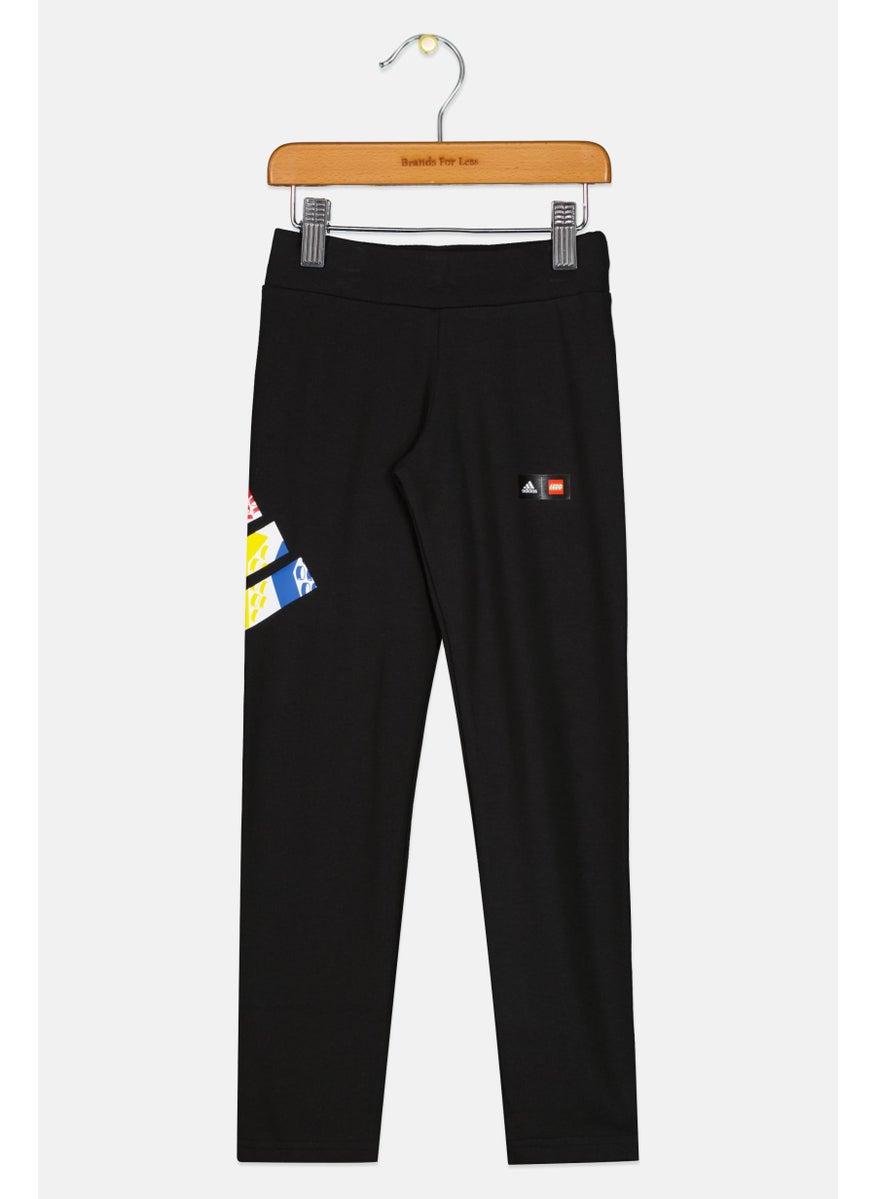 Adidas Adidas x Lego Kids Boy Pull On Brand Logo Outdoor Tights, Black  - Image 1