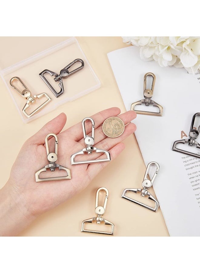 8 Pcs 4 Colors 1.5 Inch D Ring Alloy Luggage Buckle Lobster Clasp Claw Swivel Push Gate Snap Hooks Trigger Clips for Purse Straps Bags Belting Key Ring DIY Craft Making  - Image 3