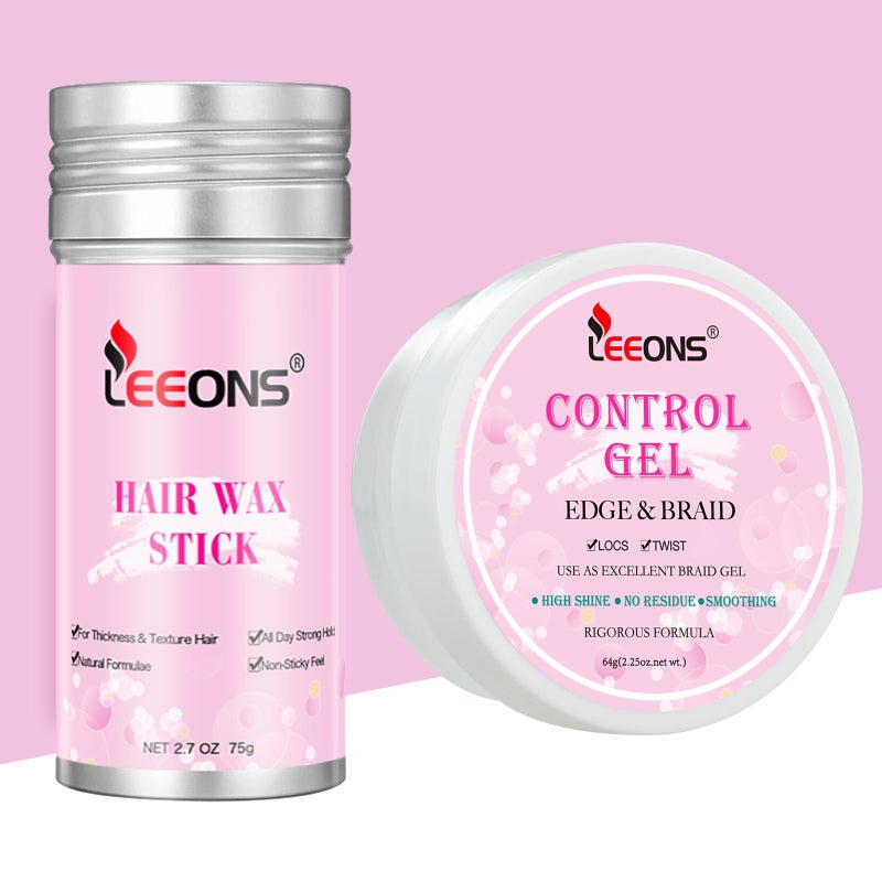 LEEONS Electric Hot Comb Hair Straightener Electrical Straightening Comb Curling Iron for Natural Black Hair Wigs Pressing Combs with Lace Glue Hair Wax Stick Edge Control Set - Image 5