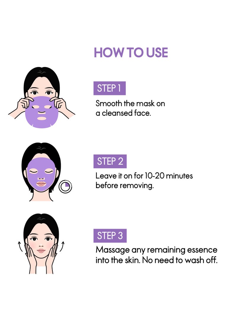 ELLE ELLE Youth Boosting Serum Mask – Anti-Aging, Hydrating, Brightening & Firming Face Mask – Infused with Peptides, Hyaluronic Acid, and Niacinamide for Youthful Skin, Pack of 4  - Image 5