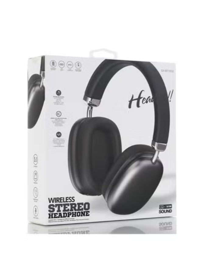 GULFLINK SY-BT1632 Wireless Headphone Gaming Headset Foldable Bluetooth Earphones Black - Image 5