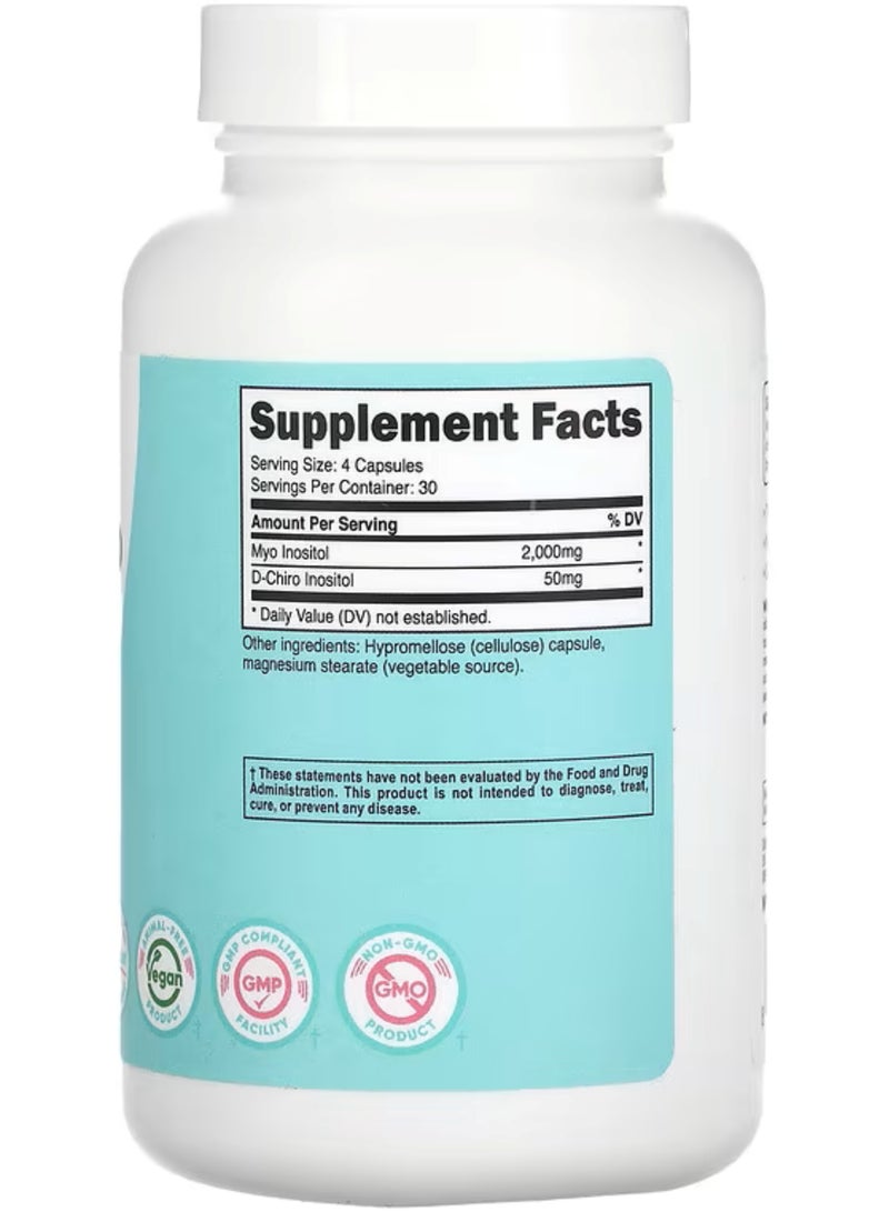 Nutricost Myo & D-Chiro Inositol, 120 Capsules - Image 2