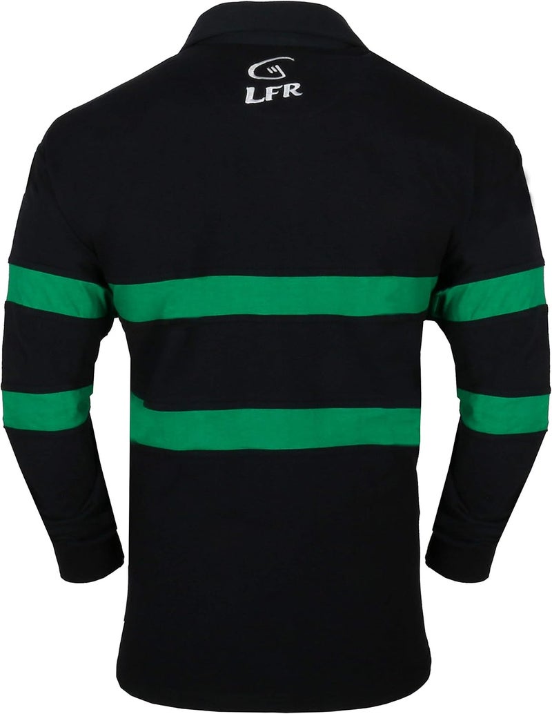 Malham Irish Shamrock Sprig Ireland Longsleeve Striped Rugby Ireland - Image 2