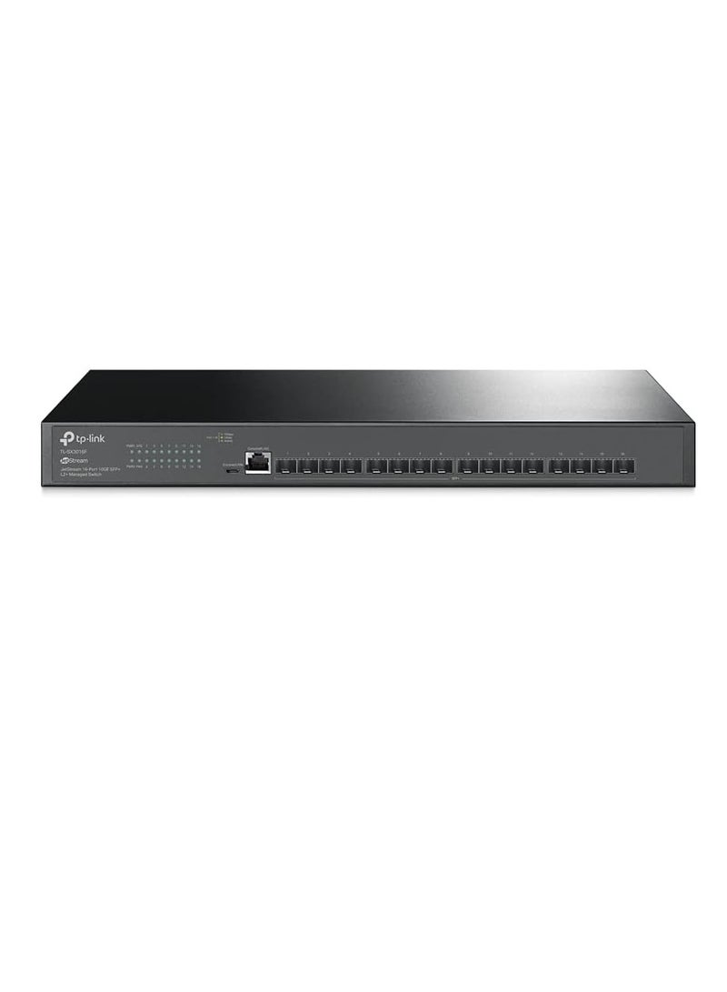Tp-link Tl TP-Link TL-SX3016F | 16 Port 10G SFP+ Enterprise Level Switch | L2+ Smart Managed | Omada SDN Integrated | IPv6 | Static Routing | L2/L3/L4 QoS, IGMP & LAG | Limited Lifetime Protection  - Image 1