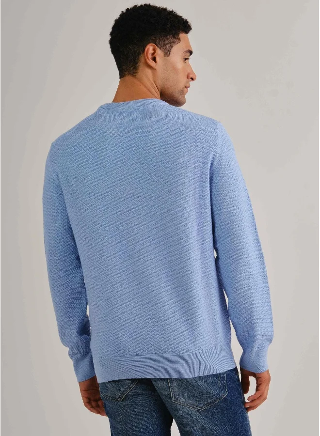 غانت Gant Cotton Micro Textured C-Neck