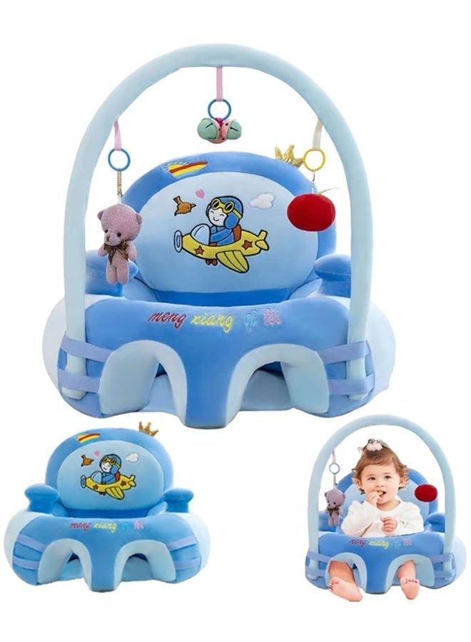 Vixplorn Baby Chair Baby learning sitting seat, baby sofa toys, baby learning chair, cartoon cute plush newborn sofa, crystal velvet fabric, PP cotton filling, toddler children gift, suitable for baby children - Image 5