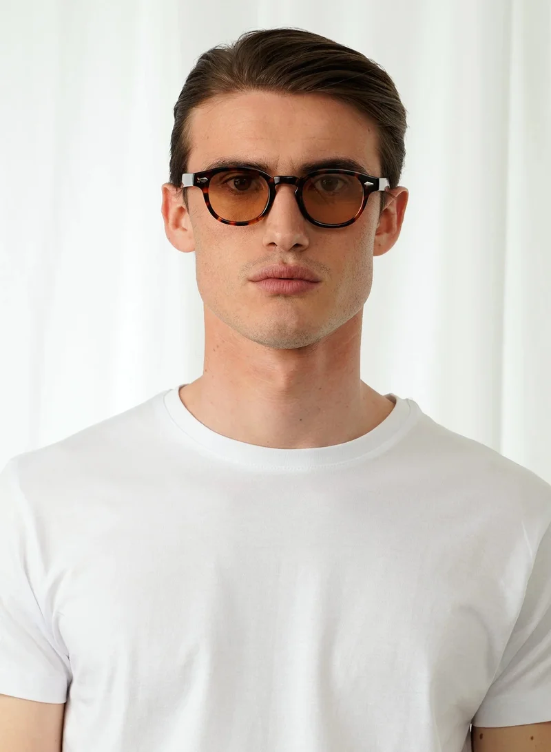  اكسبليست باوتس Explicit Poets Unisex JOHNNY TORTOISE Tortoise - Gradient Green Stylish Sunglasses, 2EP64