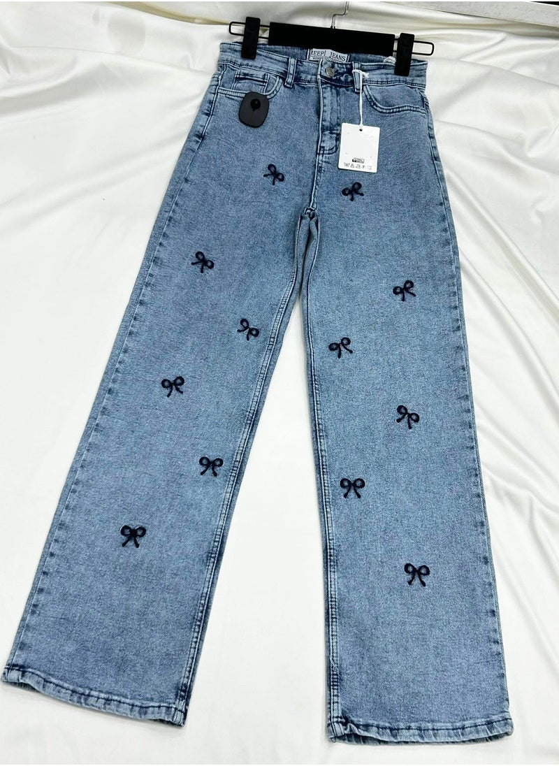Generic - High-waisted, wide-legged Voinka jeans, size 36, fits from 55 to 75 kg - Image 1