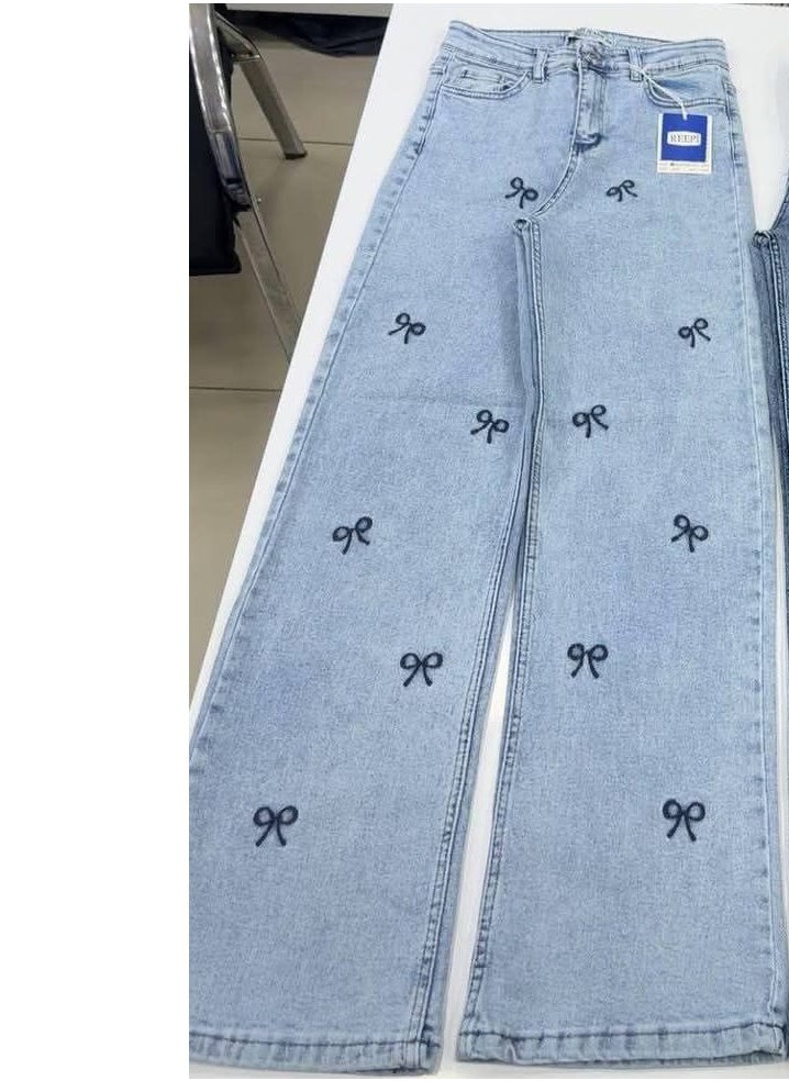 Generic - High-waisted, wide-legged Voinka jeans, size 36, fits from 55 to 75 kg - Image 1