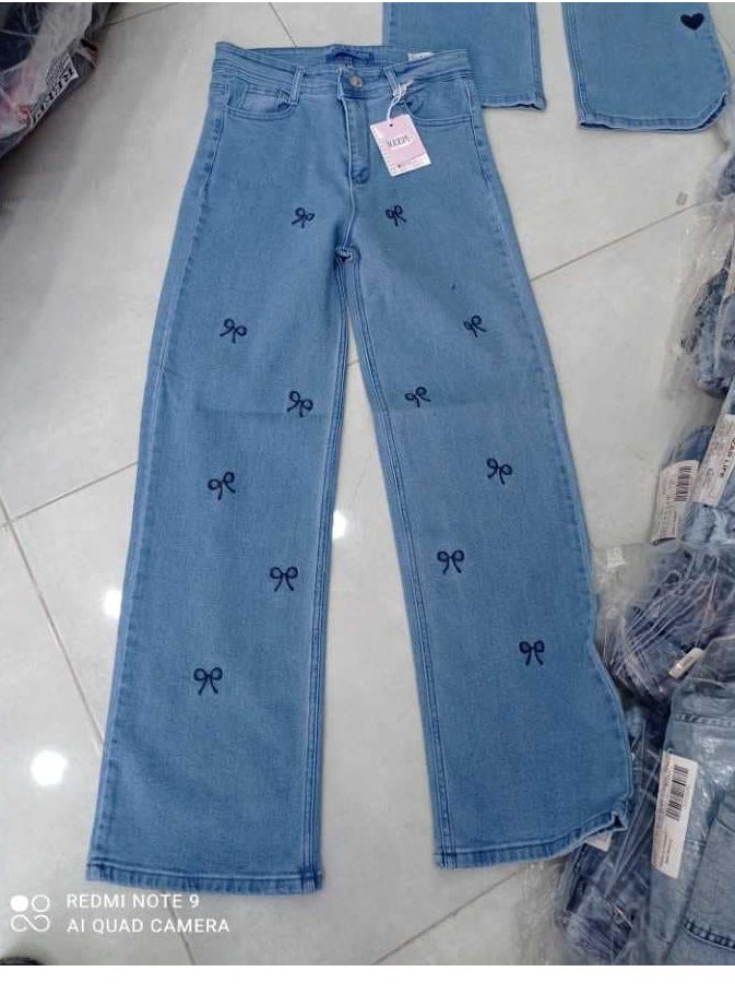 Generic - High-waisted, wide-legged Voinka jeans, size 36, fits from 55 to 75 kg - Image 1