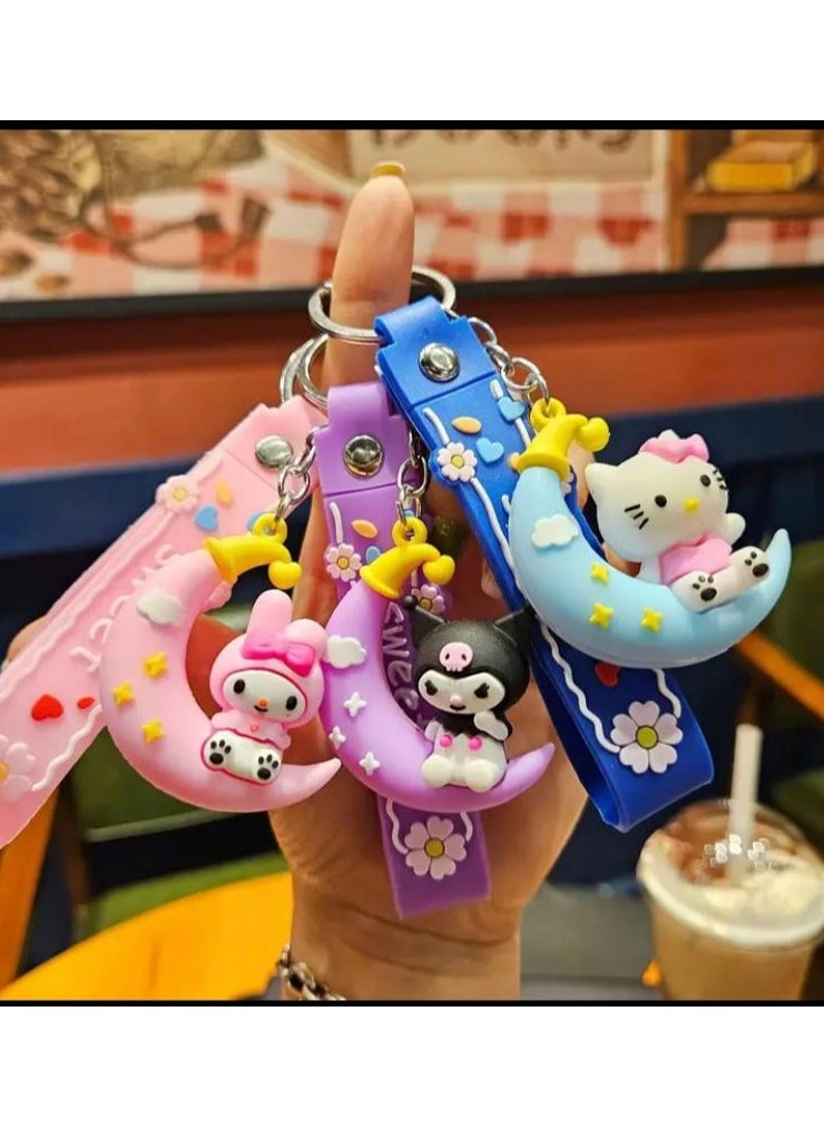 Cute Hello Kitty Girl Resin Moon Keychain Bag Accessories Car Key Holder Perfect Gift - pzsku/Z3CD6D3B757761E0C29F3Z/45/_/1738045800/68a1979a-29ec-47ee-99d5-d4b189448e27