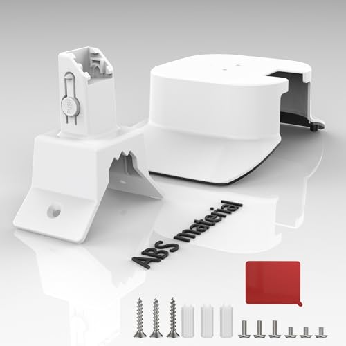 Koroao Corner Mount Bracket +Rain Shade Cover Compatible with eufy Security SoloCam E30/E42 Camera/eufy Security 4G LTE Cam S330 Camera,for Eufy Security Cameras Mounting Accessories (1pack,White) - Image 3