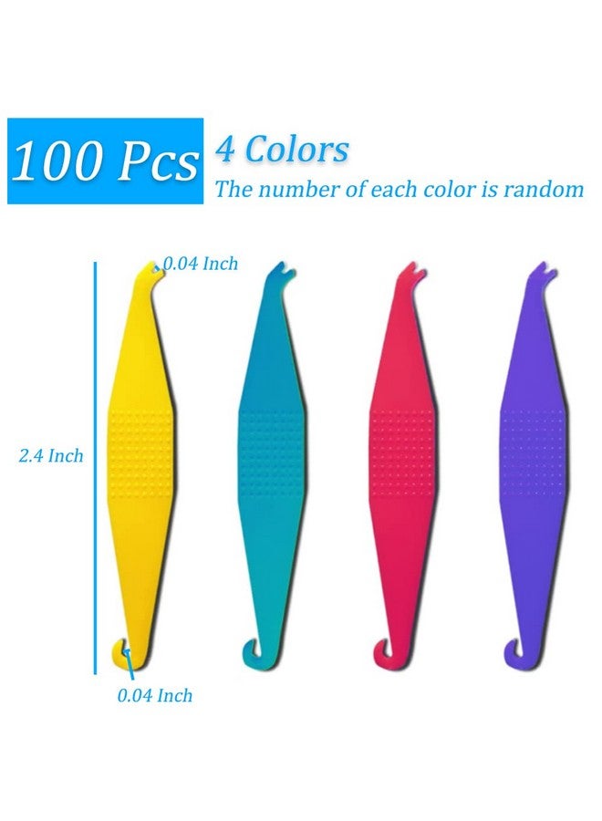 OBTANIM 100 Pcs Colorful Disposable Plastic Braces Elastic Rubber Bands Placers Tool For Braces Dental Orthodontic - Image 2