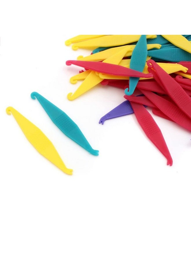 OBTANIM 100 Pcs Colorful Disposable Plastic Braces Elastic Rubber Bands Placers Tool For Braces Dental Orthodontic - Image 4