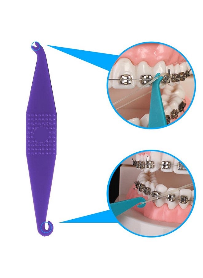 OBTANIM 100 Pcs Colorful Disposable Plastic Braces Elastic Rubber Bands Placers Tool For Braces Dental Orthodontic - Image 3