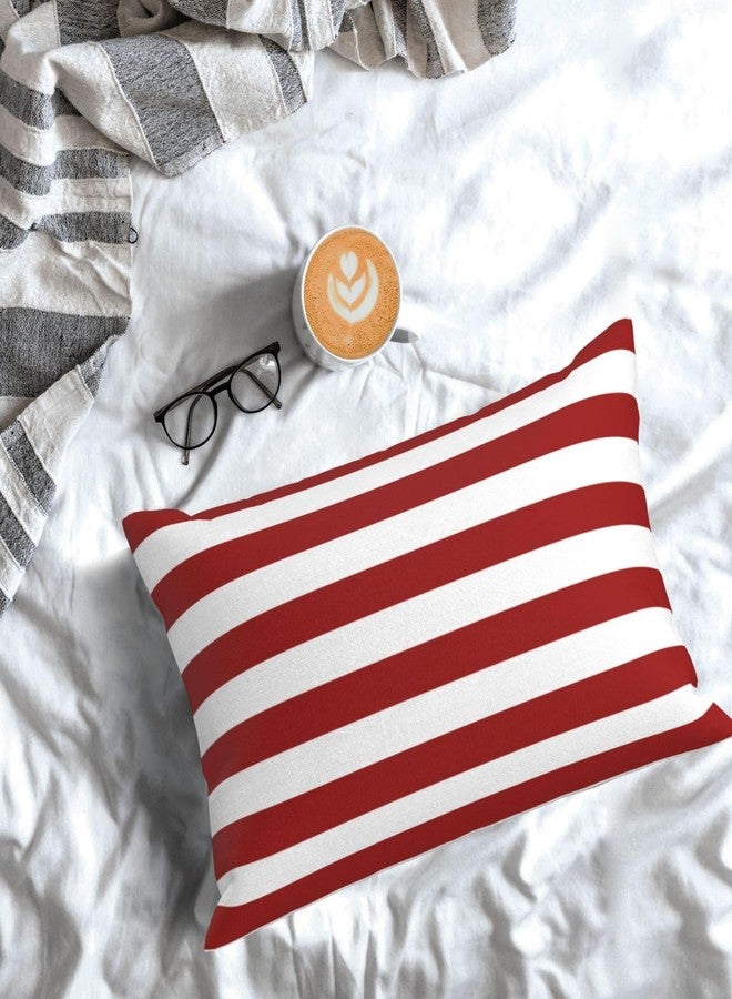 Lcokin Red and White Stripes Throw Pillow Cover 12X20 Pillow Covers in Soft Pillow Cases Cushion Modern Farmhouse for Couch Sofa Living Room Bedroom Home Decor Set of 2 - Image 4