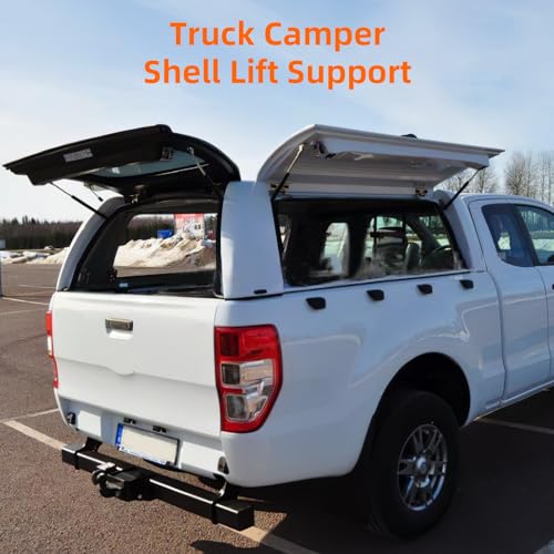 Euplokeer Qty (2) C16-09209 C16-33309 16in 38lb/169N Gas Shock Strut Spring Lift Support, 15.7in 38# Leer A.RE Snugtop Truck Camper Shell Window Topper Door Cap Canopy Replacement Parts Accessories - Image 2