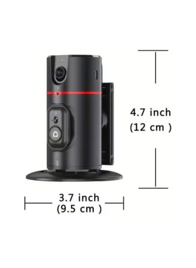 JAJEEK Auto Face Tracking Phone Holder Tripod Stand P02 – Smart 360° Rotation Selfie Stick with AI-Powered Fast Face & Object Tracking – Ideal for Vlogging, Live Streaming, TikTok, YouTube, Video Calls & Online Meetings – Stable, Portable Cameraman Mount for Content Creators - Image 2