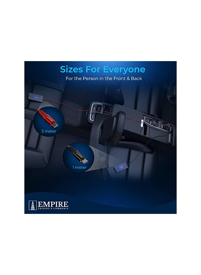 PROMASS Fast Car Charger with PD 60W Dual Port + 2 Phone Charger iPhone Cables (3m & 1m) USB C Car Charger, iPhone Car Charger Fast Charging Technology with FREE Air Freshener & Overcharging Protection - Image 5