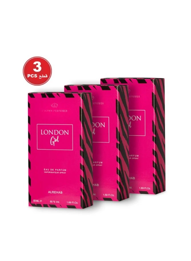 Alrehab London girl -3pcs  50 ml - Image 1