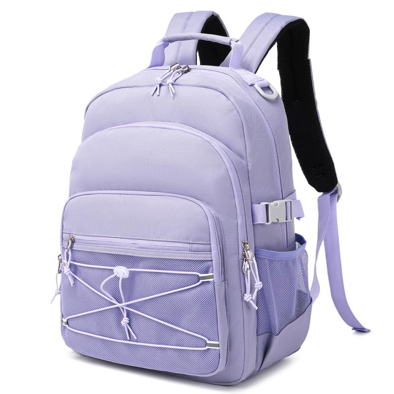 mygreen Girls Backpack Kids Elementary Camo School Bags for Kindergarten Primary Bookbags Lightweight Waterproof Sturdy Durable Gift Polyester 16 Inch for Age 715 Purple - Image 2
