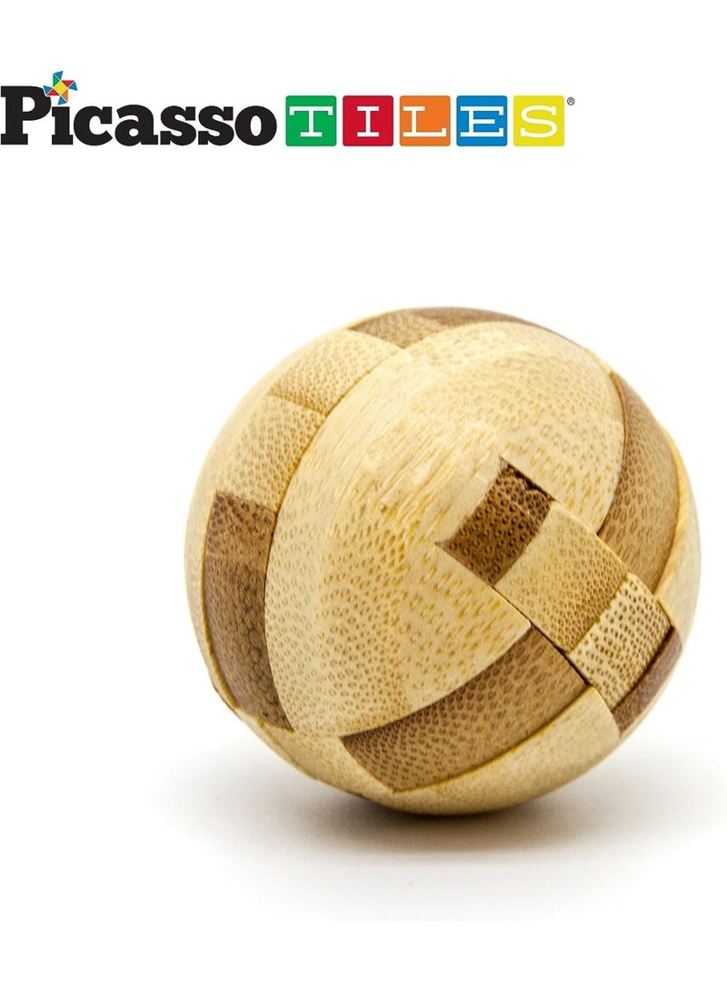 PicassoTiles لعبة بايكسو تايلز الخشبية المتشابكة 8 قطع | ألعاب ذهنية تحفز العقل | لغز خشبي | لعبة STEM | لعبة تعليمية وتعلمية | تعزز مهارات حل المشكلات والمهارات الحركية الدقيقة | تحسن التنسيق والإبداع | هدية للأطفال والرضع - Image 3