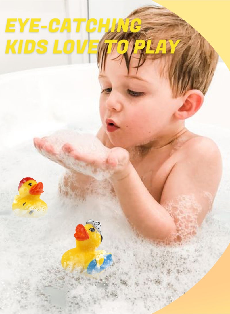10 Piece Little Yellow Duck Bath Toys, Fun Role-Playing Water Toys for Kids, Ideal for Bath, Swimming, Water Play - Image 5
