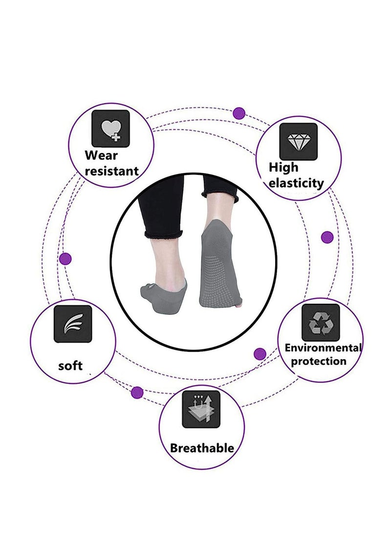 Spall Spall 1 Pair Foot Care Massage Anti Slip Men Women Yoga Socks Anti Skid Breathable Fitness Pilates Socks Dancing Gym Cotton Socks With Socks Heel - Image 4