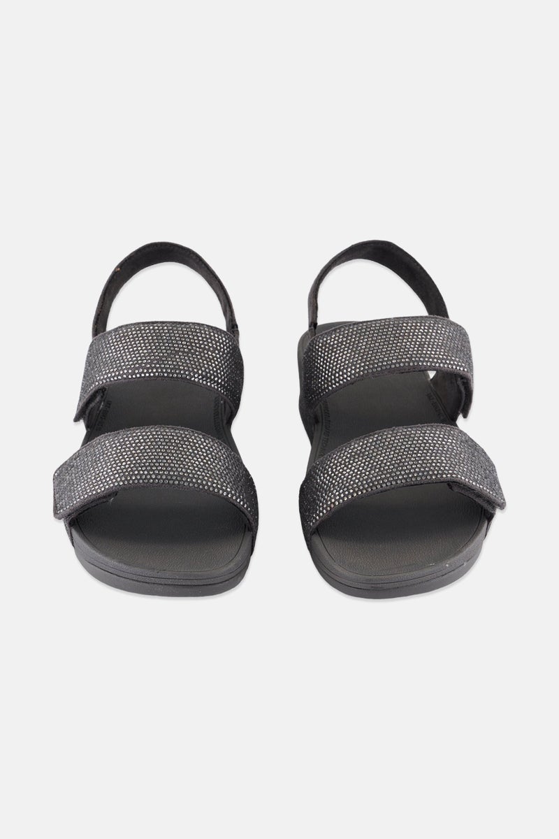 FitFlop Women Mina Crystal Sling Back Sandals, Grey - Image 4