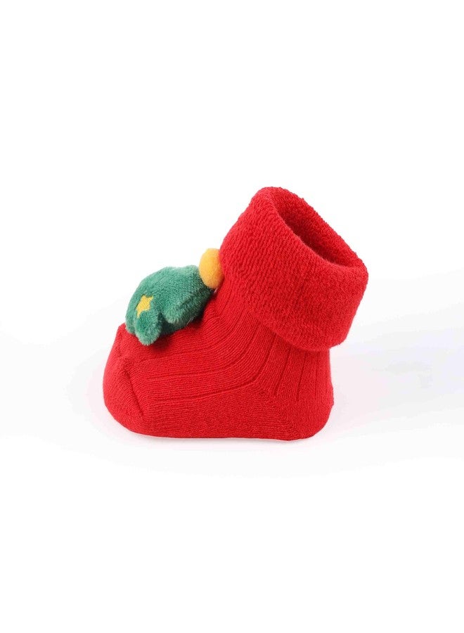Kicks & Crawl Baby Boys & Baby Girls Anti-skid/slip Winter Wonderland Socks - Pack of 2 - Image 5