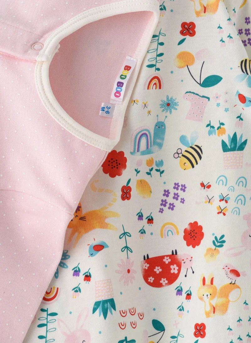 Boo Boo BooBoo Kids Garden Range 2 Pack sleepsuits
