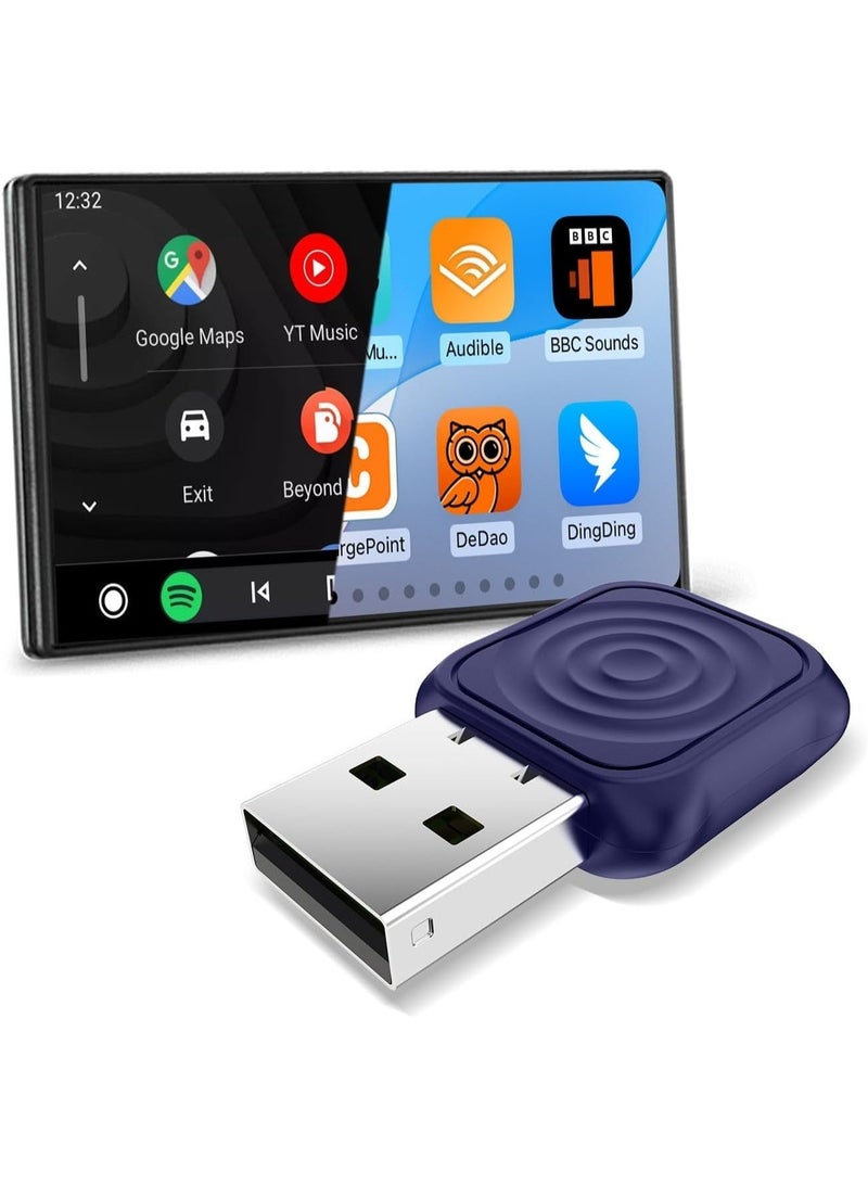 كار لينكيت محول لاسلكي صغير فائق الدقة لـ CarPlay لأجهزة iPhone، ومحول لاسلكي لـ Android Auto، يحول الاتصال السلكي إلى اتصال لاسلكي لـ CarPlay وAndroid Auto، إعداد سهل وسريع، متوافق مع السيارات من موديلات 2016 وما بعدها - Image 1