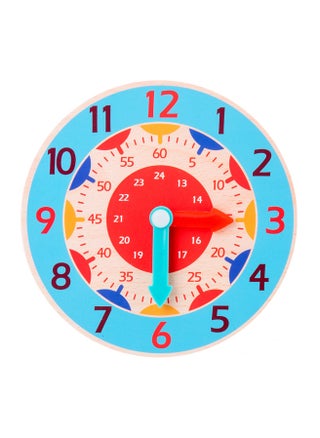 Light Blue Wooden Cognitive Clock Improves Observation Teaching Clock Educational Toy Suitable For 4 To 6 Years Old Children Clock - pzsku/Z3CD76C2DEC358FAE8071Z/45/_/1736921733/ebb42a23-6dc1-4400-885f-bad8d5611567