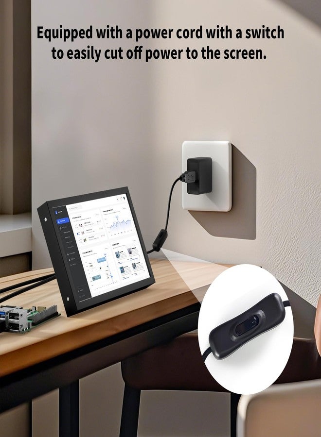 JUN-ELECTRON Mini Monitor 7 Inch Screen HDMI, VGA, AV, BNC, 1024 × 600 Small IPS Screen with Built-in Speakers, 178° Viewing Angle LCD Portable Monitor for PC/TV/DVD/CVBS (7 inch - Non Touch) - Image 4