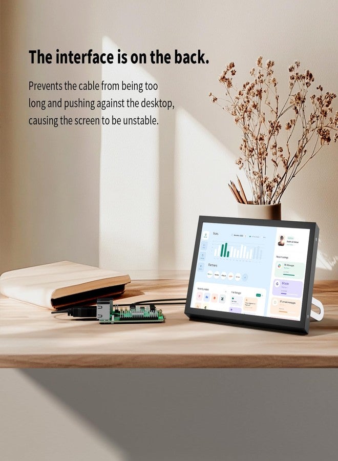 JUN-ELECTRON Mini Monitor 7 Inch Screen HDMI, VGA, AV, BNC, 1024 × 600 Small IPS Screen with Built-in Speakers, 178° Viewing Angle LCD Portable Monitor for PC/TV/DVD/CVBS (7 inch - Non Touch) - Image 5