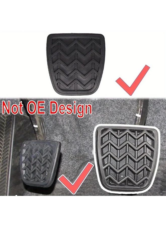 2 Pcs Rubber Brake Clutch Foot Pedal Pad Cover Set for Multiple Car Models - Image 4