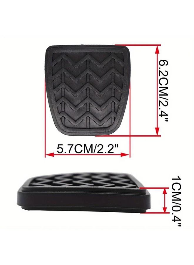 2 Pcs Rubber Brake Clutch Foot Pedal Pad Cover Set for Multiple Car Models - Image 3