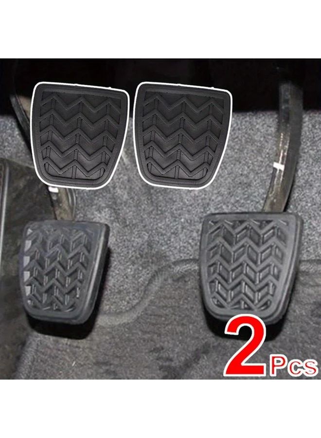 2 Pcs Rubber Brake Clutch Foot Pedal Pad Cover Set for Multiple Car Models - Image 1