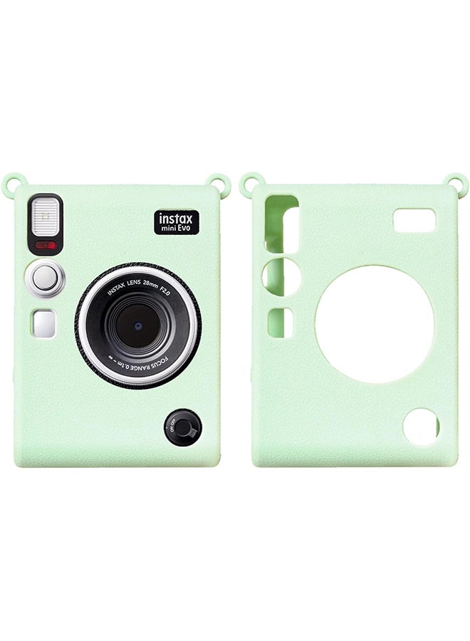 O Ozone Silicone Case for Instax Mini EVO Instant Camera – Soft Rubber Protective Cover, Slim Fit & Lightweight, Shockproof Skin for Mini EVO- Green - Image 1