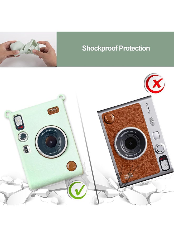 O Ozone Silicone Case for Instax Mini EVO Instant Camera – Soft Rubber Protective Cover, Slim Fit & Lightweight, Shockproof Skin for Mini EVO- Green - Image 5