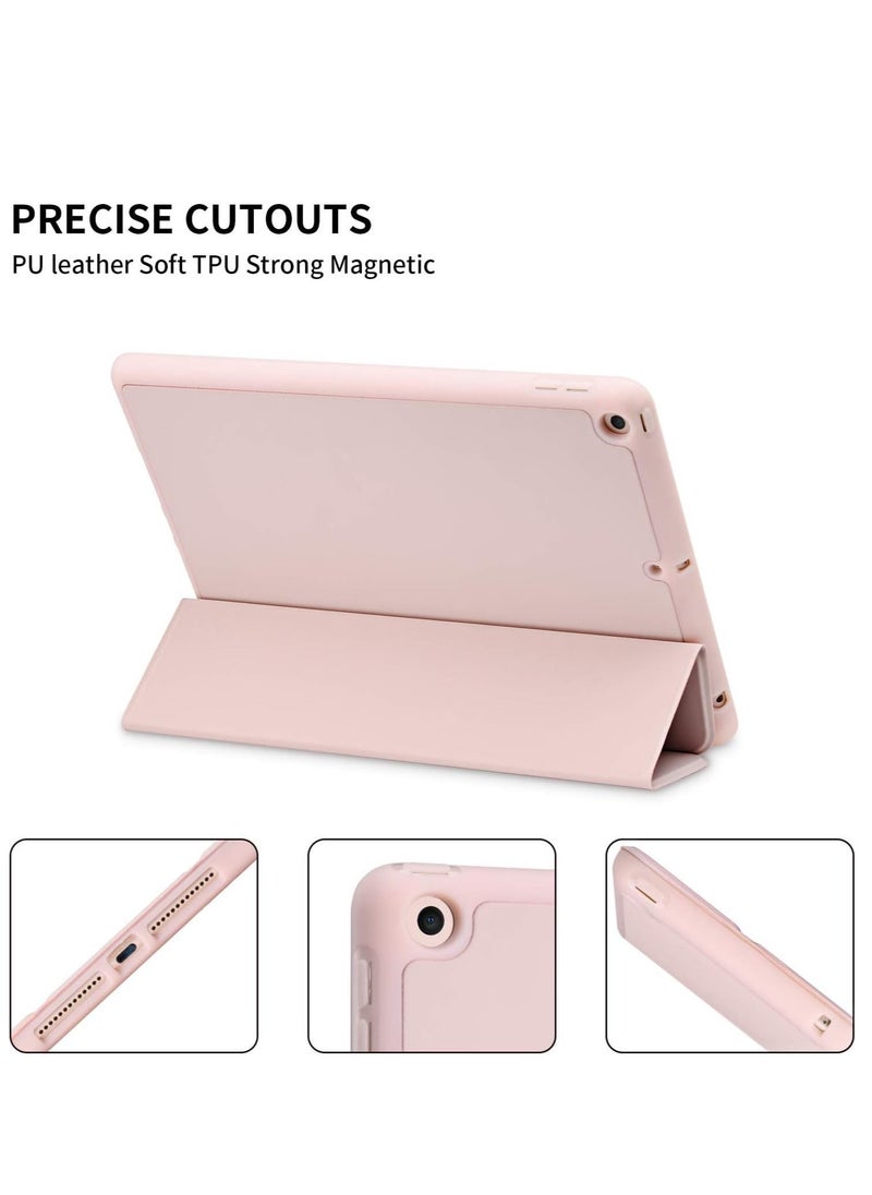 JAJEEK iPad 9th/8th/7th Generation Case (2021/2020/2019) - iPad 10.2-Inch Case with Pencil Holder, Slim Soft TPU Back Smart Magnetic Stand (Light Pink) - Image 3